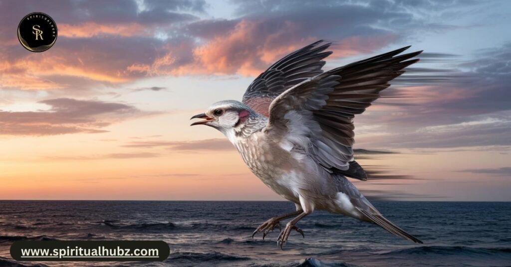 Dreamy background with a fading bird image symbolizing subconscious messages