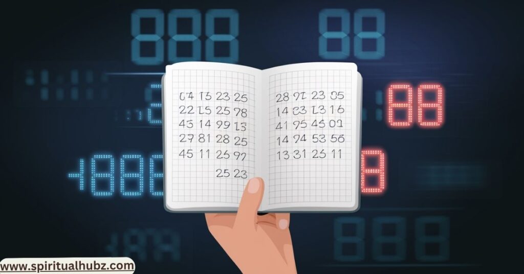 Individual calculating their angel number using a numerology chart – How do you find your angel number explained