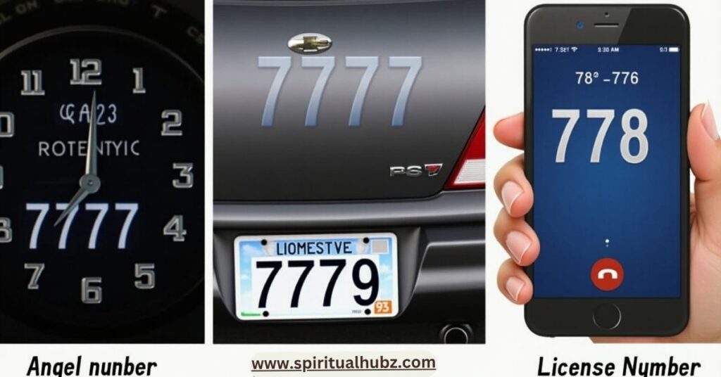 Repeated sightings of 7777 indicating spiritual signs and universal alignment