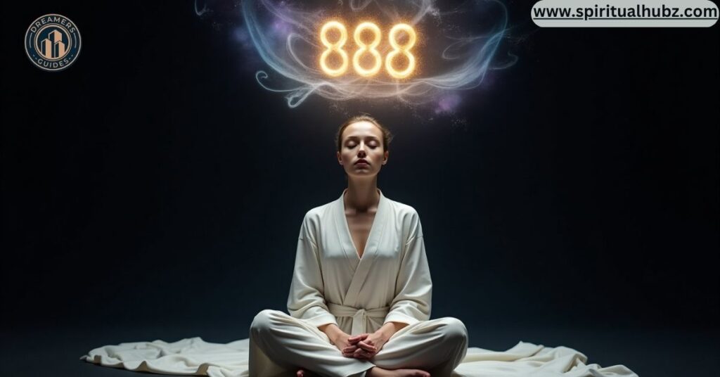 8888 Angel Number representing spiritual awakening and universal alignment