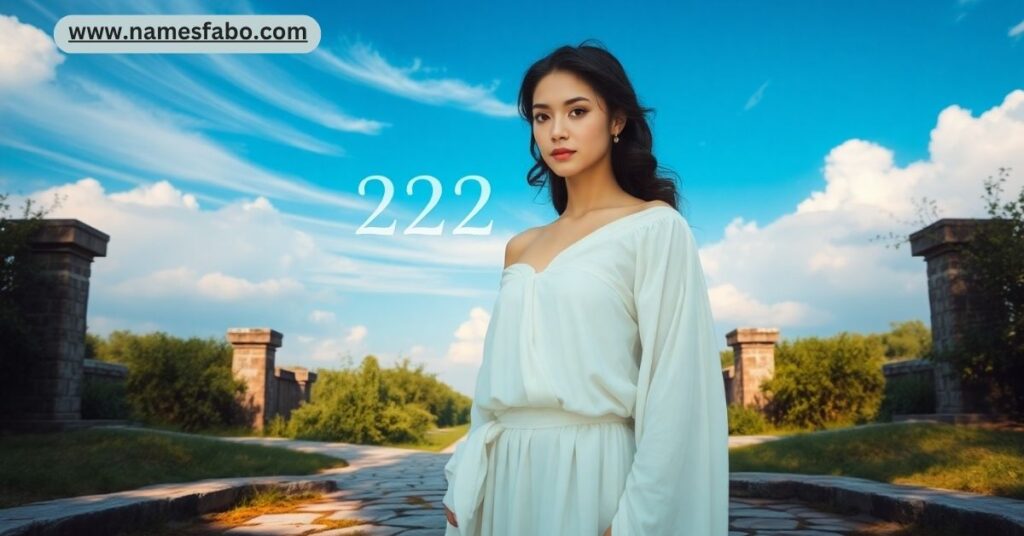 What does Angel Number 222 mean - person facing life choices with divine number appearing in the sky.