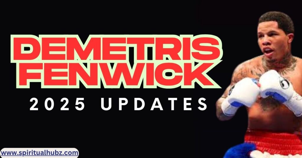 Demetris Fenwick professional boxer from Baltimore in boxing stance wearing championship belt